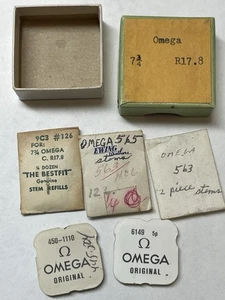Vintage Omega Watch Stems + Misc Parts - Bild 1 von 6