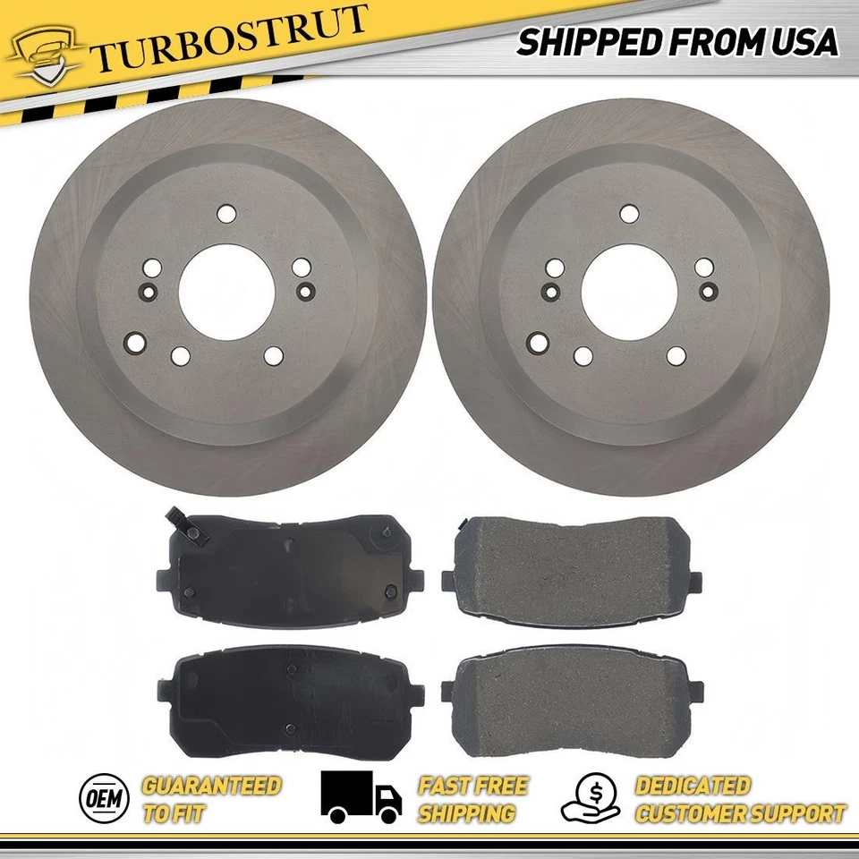 Kit de pastillas de freno rotores de freno traseros OE para Hyundai Veracruz 2007-2012 3,8 L Foto 1 de 1