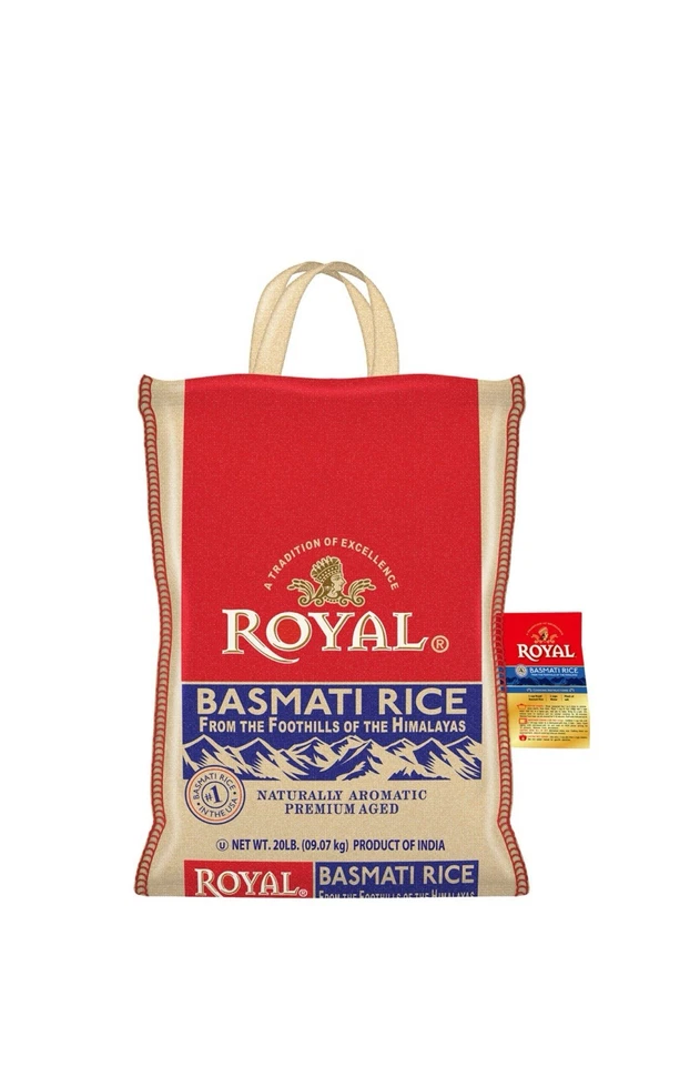 3 bolsas de arroz Royal Basmati 20 libras Foto 1 de 1