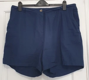 Pantaloncini chino blu navy in cotone sottile Capsule taglia 20! - Foto 1 di 2