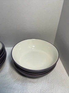 7 Noritake COLORWAVE PLUM Stoneware 7" Soup, Cereal Bowls 8098. Oven Safe 1764 - Picture 1 of 6