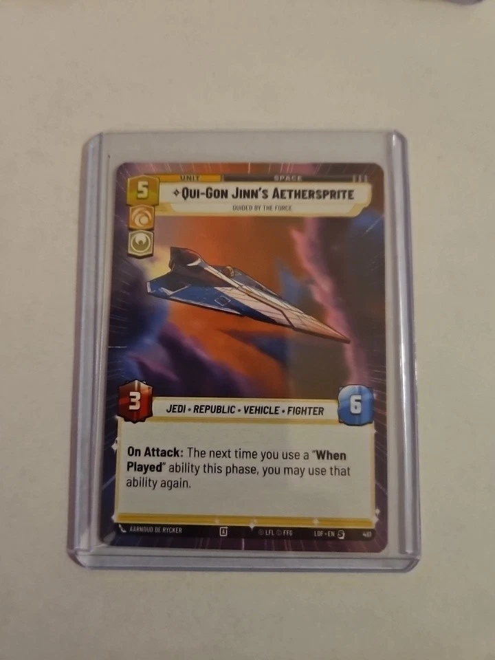 Qui-Gon Jinn’s Aethersprite 461 Hyperspace Non Foil Legends Of The Force SWU - Image 1 of 1