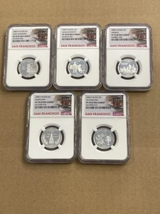 2000 S S Silver Quarter Set NGC PF 70 Ultra Cameo Trolley - Picture 1 of 2