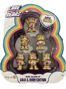 Care Bears Super Shiny Gold & Ruby Edition Mini Figuren 6er Pack Sammler Set - Bild 1 von 16