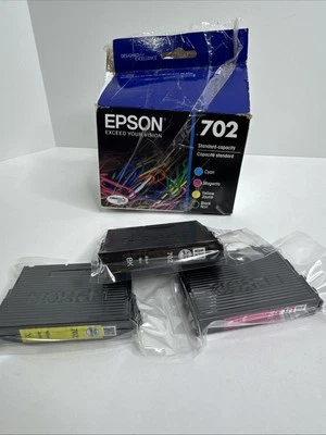 Combo de cartucho de tinta Epson 702 T702120-BCS (amarillo cian magenta) (SIN AZUL) Foto 1 de 2