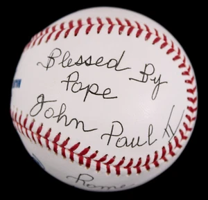 2003 Rawlings offizieller MLB Bud Selig Baseball gesegnet von Papst Johannes Paul LL. - Bild 1 von 7