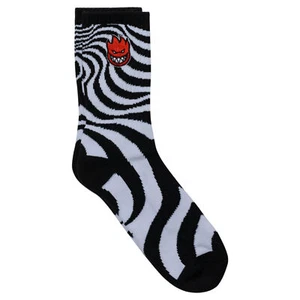 Spitfire Wheels Socks Bighead Fill Embroidered White/Black