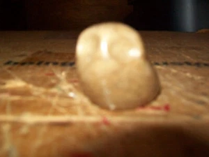 Estatuilla de búho marrón piedra pequeña vintage sin marca de 2-7/8 de alto - Imagen 1 de 6
