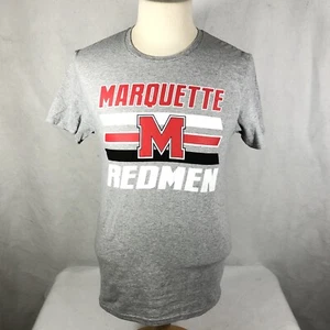 Marquette University Redmen T-Shirt Adult Men's Small Gray Red Black New - Picture 1 of 4