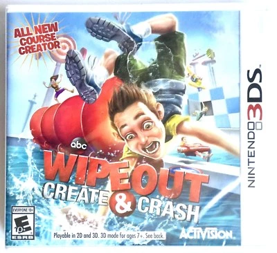 BRAND NEW & SEALED NINTENDO 3DS GAME WIPEOUT CREATE & CRASH ~ COURSE CREATOR - Image 1 of 2