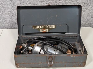 1/4" Black & Decker Utility Bohrmaschine U-1 mit Metallbox Koffer HU-2 Vintage - Bild 1 von 4