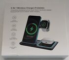 NIP 3-in-1 Wireless Foldable Charger White Mobile Phone Apple iWatch Bluetooth
