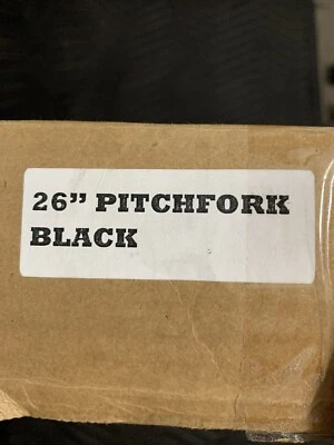 S&M AMERICAN BICYCLES  26" PITCHFORK  1 1/8" THREADLESS 3/8" AXLE BMX FORK BLACK - Image 1 of 4