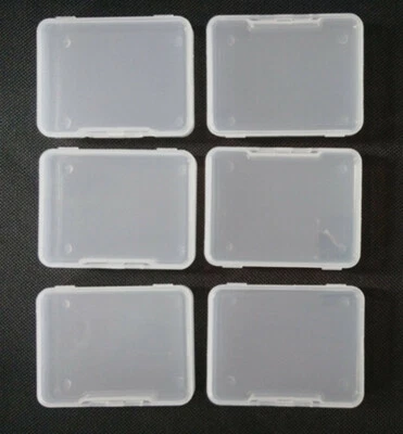 10x Plastic Clear Small Storage Box Earplugs Bead Jewelry Container Case 7x5x1cm - Image 1 of 4