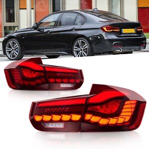 GTS LED Tail Lights For BMW F30 F35 F80 Sedan 2013-2018 3-Series Red Tail Light 