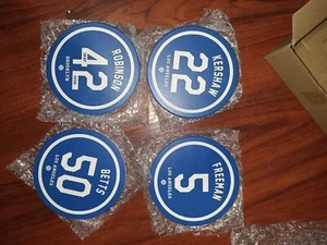 "JUEGO DE 4 MONTAÑAS RUSAS DE CERÁMICA LOS ANGELES DODGERS - Imagen 1 de 3