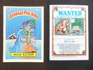 Yellow Snow Error Variant 1986 Topps Meltin' Elton 158a OS4 Garbage Pail Kids - Picture 1 of 1