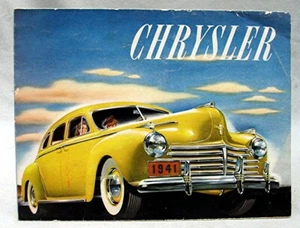 Vintage Chrysler Advertising Sales Brochure 1941  **3/18** - Picture 1 of 6