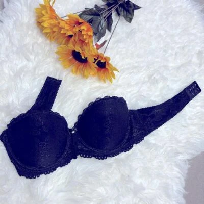 Модные формы без бретелек черный цветочный узор бюстгальтер женский размер 32C! - Изображение 1 из 4