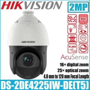 Cámara PTZ domo Hikvision DS-2DE4225IW-DE(T5) 2 MP 25X alimentada IR Acusense Speed - Imagen 1 de 7