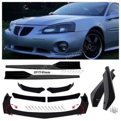For Pontiac Grand Prix Front Rear Bumper Lip Spoiler Spoiler Kits Side Skirt US - Image 1 of 4