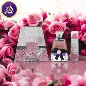 LATTAFA Washwasha Eau De Parfum 100ml with Perfumed Body Spray For Women *NEW* - Picture 1 of 5