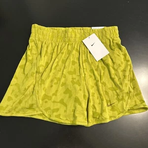 Nike Youth Girls Breezy Athletic Flow Shorts Size Large Green FB1095 High Waist - Picture 1 of 4