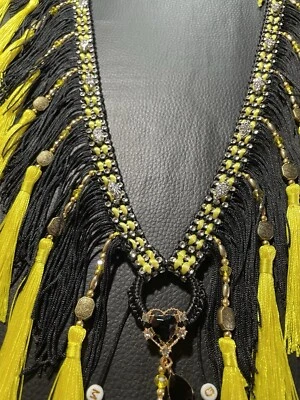 Araber Showhalfter-Brust Schmuck Ohne Halfter,Pferdeschmuck,Neon gelb , Pferd - Bild 1 von 4