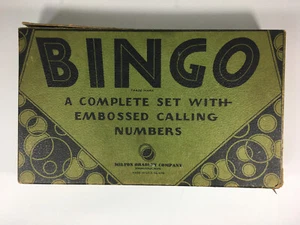 Vintage Bingo Milton Bradley With Embossed Calling Numbers 4148 - Picture 1 of 2