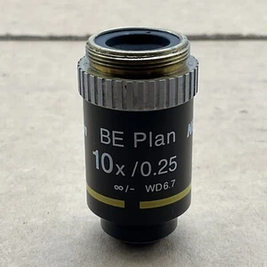 Nikon BE Plan 10x / 0,25 ∞/- Obiettivo microscopio WD6.7 - Foto 1 di 6