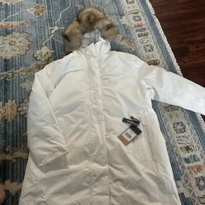 The North Face Women's Arctic Parka 600 Fill Down Coat NWT $350 2X Gardenia New - Picture 1 of 21