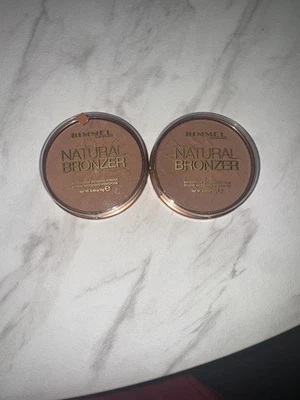 Lot Of 2 - Rimmel  Natural Bronzer, 021 Sun Light & 022 sun bronze - Image 1 of 2