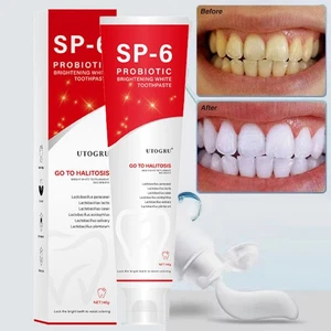140g Sp-6 Probiotics Brightening White Toothpaste Stain Removing Tooth Care. - Picture 1 of 19