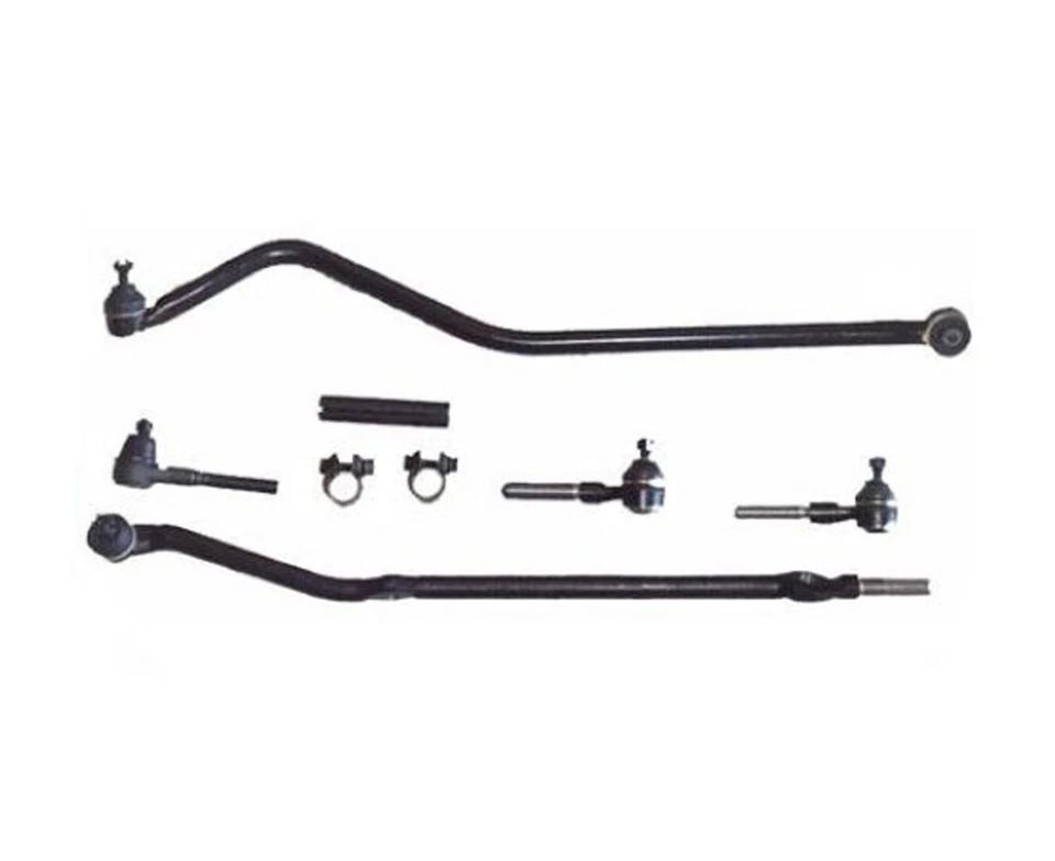 Fits 1984-1990 Jeep Cherokee & Wagoneer Drag Link Tie Rod Track Bar 6Pc Kit - Image 1 of 4