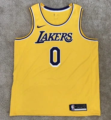 NIKE LA Lakers Swingman # 0 Jersey - Men’s XL (52), Purple & Gold - Kuzma - Image 1 of 4