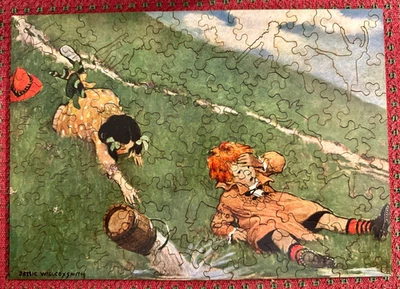 Little Liberty Wooden Jigsaw Puzzle 'Jack & Jill' Complete/Retired - Image 1 of 4