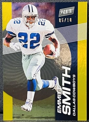 2023 Panini Player Of The Day Emmitt Smith Gold /10  - Image 1 of 2