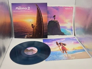 Moana 2 Soundtrack OST Teal Blue Vinyl 2025 LP w/Inserts - Picture 1 of 6