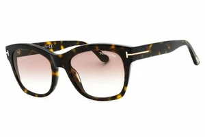 TOM FORD LAUREN-02 FT0614 52F Sunglasses Havana Frame Brown Gradient Lenses 52mm - Picture 1 of 4