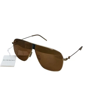 Givenchy Sonnenbrille goldfarbenes Metallgestell braune Gläser Designer Pilotenbrille neu mit Etikett - Bild 1 von 10