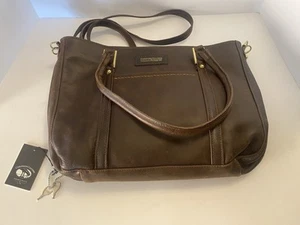 🔥 NUEVO NUEVO CON ETIQUETAS NRA Cartera de Cuero Coronado Bolso de Hombro Oculto Marrón! - Imagen 1 de 9