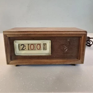 Vintage MCM Holz Seth Thomas Rolling Speed Read Manteluhr E037-000 FUNKTIONIERT - Bild 1 von 10