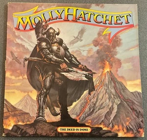 MOLLY HATCHET,THE DEED IS DONE,VINTAGE UK 1st PRESS 1984 ALBUM,12” LP33.VG/EX+ - Picture 1 of 6