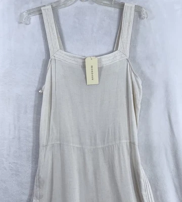 Nuevo Mono Monteau Los Angeles XL Blanco Off Mezcla de Lino para Mujer Foto 1 de 4