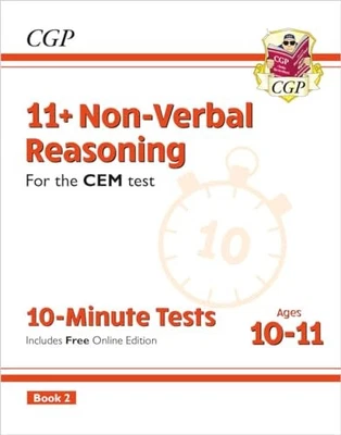 11+ CEM 10-Minute Tests: Non-Verbal Reaso..., CGP Books - Image 1 of 2