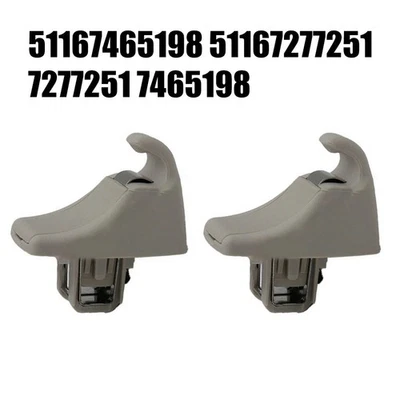 For BMW Sun Visor Fixed Clip Gray Color For 3 5 6 8 Series And X5 X6 2020 On - Image 1 of 4