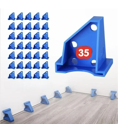 Paquete de 35 espaciadores de piso 2 en 1 WORKPRO espaciadores de piso laminado herramienta de instalación de madera - Imagen 1 de 4