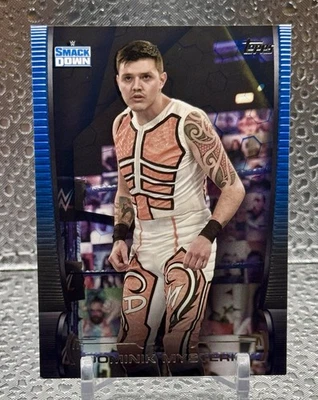 2021 Topps WWE Undisputed Dominik Mysterio Blue Parallel RC Rookie #/25 - Image 1 of 2
