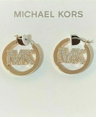 Brincos novos em folha com logotipo Michael Kors MKJ7637791  - Imagem 1 de 4