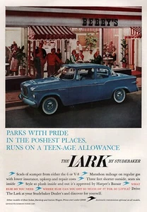 1959 Studebaker Lark Coupe Original "Parks with Pride" Color Ad - Picture 1 of 1